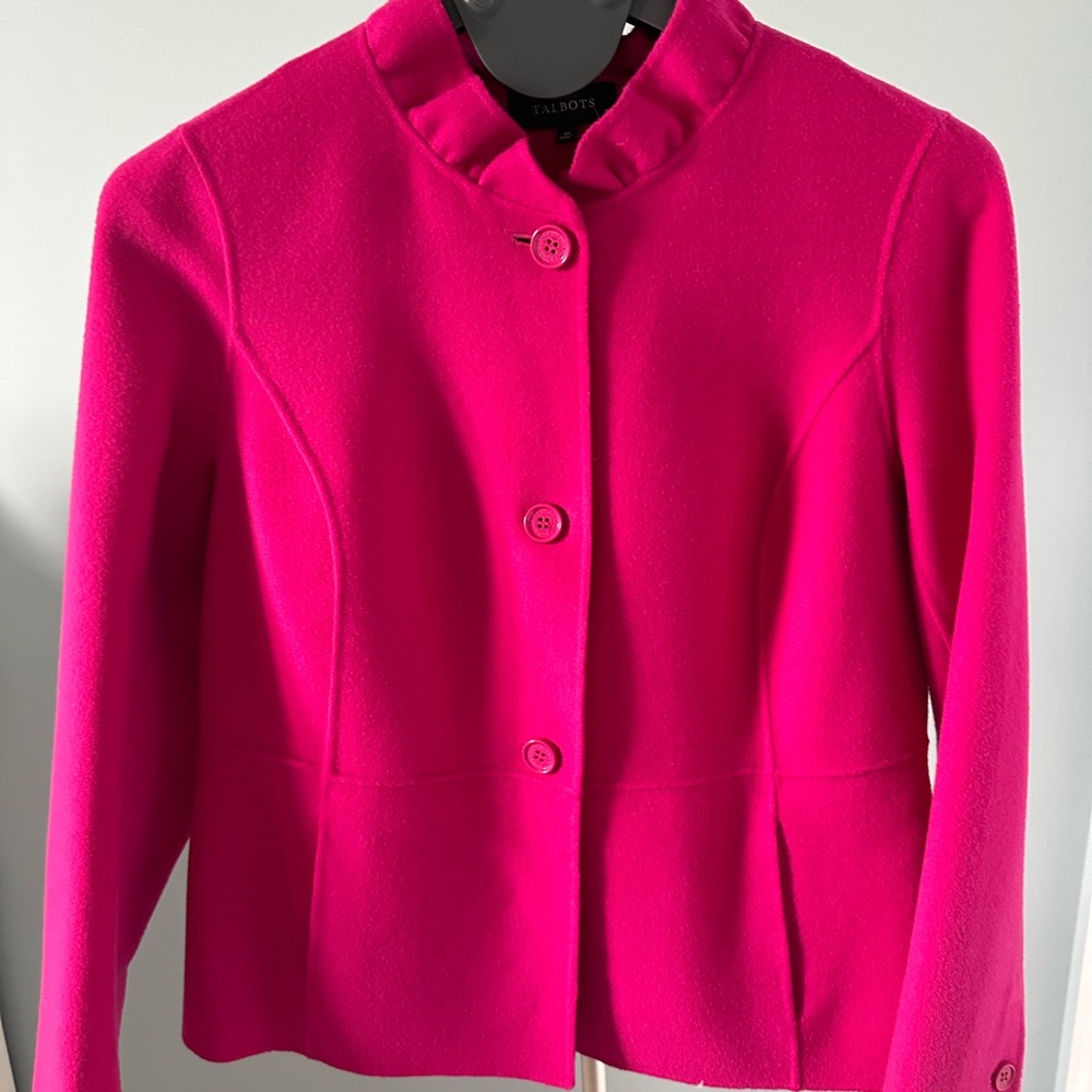 Talbots unlined Womens  wool blazer size 10